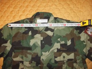 EX Yugo Serbian army officer camo shirt short sleeve camo shirt Medium size 5