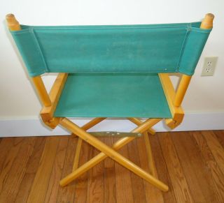 Telescope Folding Directors Chair,  Canvas Seat and Back,  Porch,  Patio,  Vintage 3
