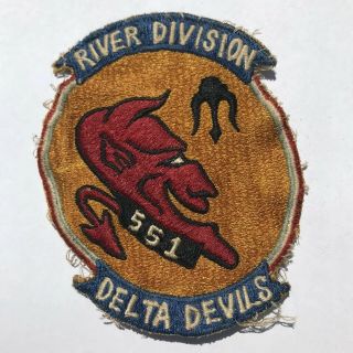 Vietnam War Japanese Theatre Made River Division 551 Patch