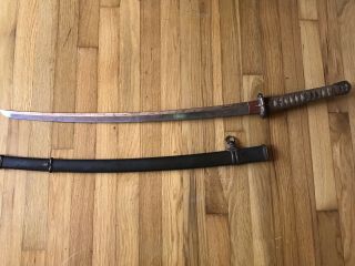 Estate Vintage Wwii Signed Japanese Samurai Sword Vietnam Gunto Katana Ww2 Blade
