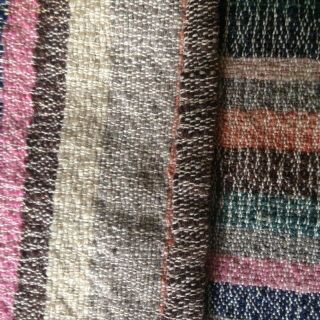 Late 1800’s Antique Hand Loomed Homespun Linen/wool Blanket