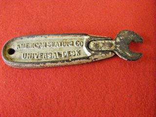 Vintage American Seating Co Universal Desk Wrench 13986