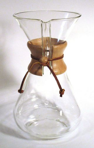 1940s 50s Scarce Huge Early Vintage Chemex Coffee Maker 13 Cup 65 Oz.  Green Mark