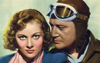 1938 Lobby Card RKO Sky Giant Aviation Age Graphics Richard Dix Joan Fontaine NR 2