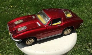1963 Corvette Split Window Chinese Tin Toy Car Battery Operated