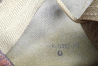 WWII U.  S.  M1 Fixed Bale Helmet w/ Hawley Liner 8