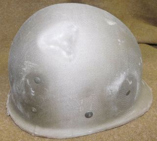 WWII U.  S.  M1 Fixed Bale Helmet w/ Hawley Liner 9