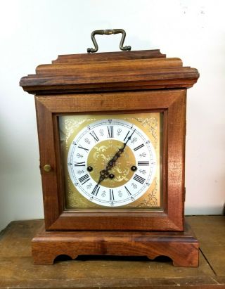 Vintage German Hermle Westminster Chime Key Wind Clock,  One