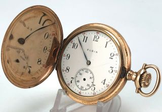 Elgin Antique Pocket Watch - Gr 188 Mo 2 12s 17j C 1898 - Crescent 25 Years Case