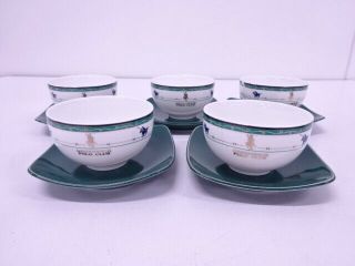 73254 Greenwich Polo Club / Tea Cup & Saucer / Set Of 5