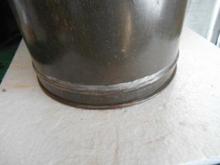 Rare Vintage Antique Tin Metal Welsh 1.  1/2 Gallon Milk or Cream Can Churn 3