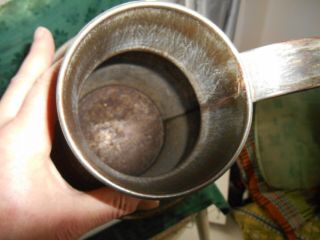 Rare Vintage Antique Tin Metal Welsh 1.  1/2 Gallon Milk or Cream Can Churn 5