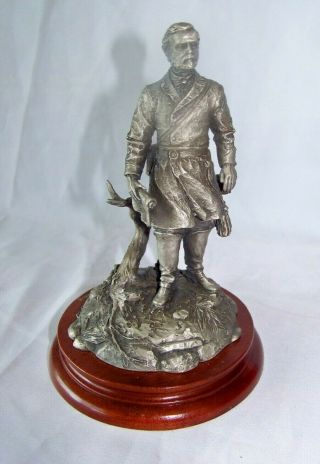 Vintage Chilmark F J Barnum " Robert E.  Lee " Pewter Civil War Figurine 90
