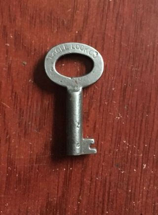 Antique Steamer Trunk Key Eagle Lock Co.  Number 8 Trunk Key