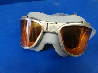 Chas.  Fischer An - 6530 Flying Goggles W/amber Lenses