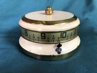 Vintage Wind - Up Tape Measure Rotary Clock