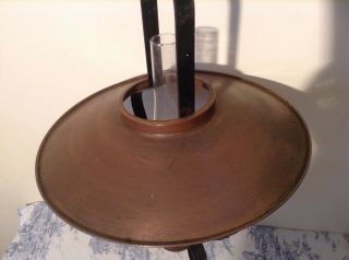 Vintage Farmhouse Oil Style Lantern Ceiling Light With Copper Metal Hood (2603) 8