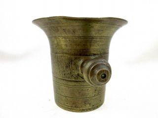 Antique BRASS 5 Apothecary Mortar Pharmaceutical Collectible 2