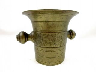 Antique BRASS 5 Apothecary Mortar Pharmaceutical Collectible 3