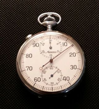 Rare Minerva Watch Co Switzerland.  Swiss Split Second Stop Watch.