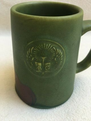 Arts & Crafts Matte Green 1904 Rookwood Commemorative Mug - 2