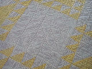 SWEET Chick Yellow Vintage Basket Table Doll QUILT 22x21 5