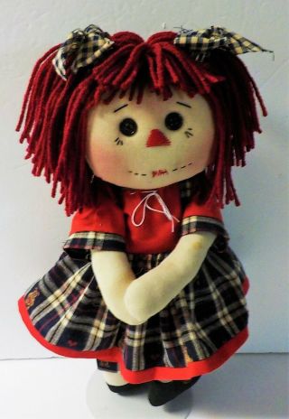 Primitive Handmade Raggedy Ann Doll 