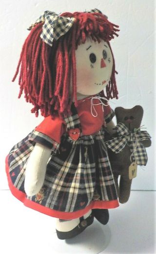 Primitive Handmade Raggedy Ann Doll 