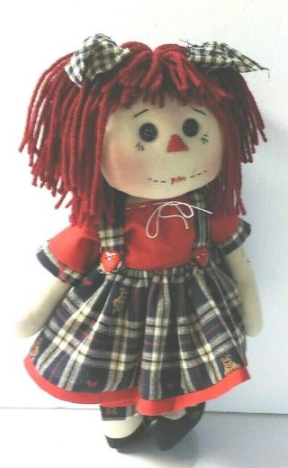Primitive Handmade Raggedy Ann Doll 