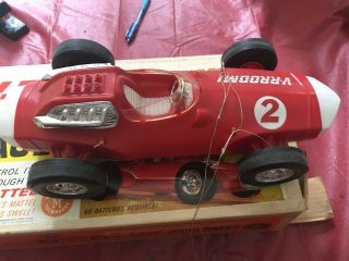 Vintage Mattel V - RROOM VROOM Red Race Car 1963 Whip Car & Box GUIDE - WHIP 2