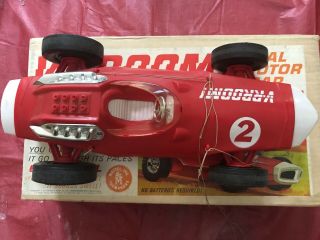 Vintage Mattel V - RROOM VROOM Red Race Car 1963 Whip Car & Box GUIDE - WHIP 3