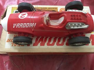 Vintage Mattel V - RROOM VROOM Red Race Car 1963 Whip Car & Box GUIDE - WHIP 4