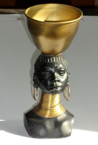 Vtg G.  Trevino African Sculpture 6.  5 