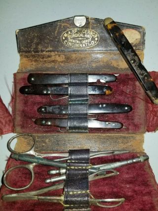 1860 Complete M A Spencer & Co Surgical And Dental Depot Surgical Pocket Set