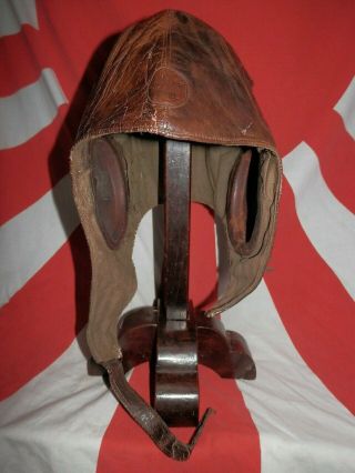Ww2 Japanese Pilot Helmet For Winter Of Army Air Force.  1943 Good