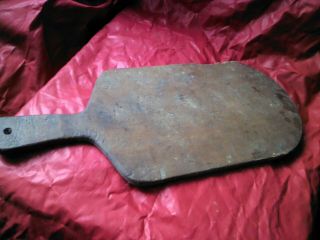 Old Antique Big Wooden Bread Cutting Board Plate