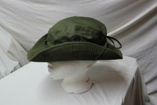 Us Military Issue Vietnam Era Dated 1968 Jungle Boonie Hat Size 7 Od Green