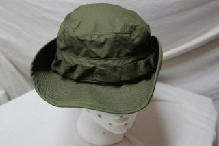 US Military Issue VIETNAM Era Dated 1968 JUNGLE BOONIE HAT SIZE 7 OD Green 5