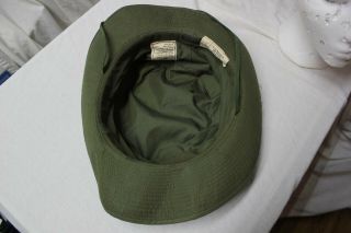 US Military Issue VIETNAM Era Dated 1968 JUNGLE BOONIE HAT SIZE 7 OD Green 7