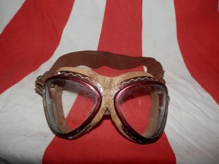 Ww2 Japanese Pilot Goggles Of A Navy Flying Corps.  Good Mr Imamura Isao.  2 - 2