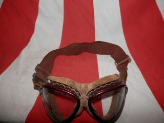 WW2 Japanese Pilot Goggles of a Navy flying corps.  Good Mr IMAMURA ISAO.  2 - 2 8