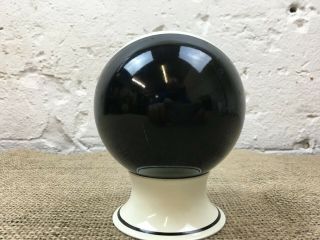 VINTAGE MID CENTURY 1950/60s BLACK & WHITE GLOBE BALL MIRROR 3