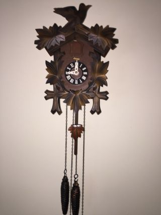 vintage cuckoo clock 1989 last few made in West Germany,  completely overhauled 3