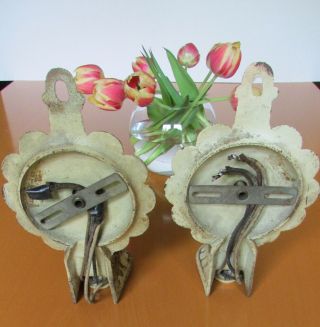 2 - Vintage Cast Iron Wall Sconces all 4