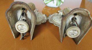2 - Vintage Cast Iron Wall Sconces all 7