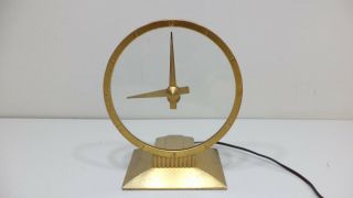 Vintage Mid Century Jefferson Golden Hour Electric Clock Mystery