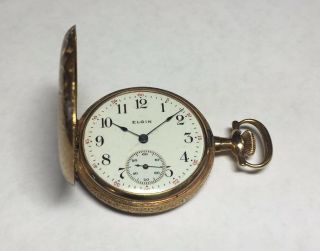 Vintage 14 Karat Yellow Gold Elgin Pocket Watch