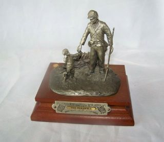 Vintage Chilmark F J Barnum " The Farewell " Pewter Civil War Figurine 1616