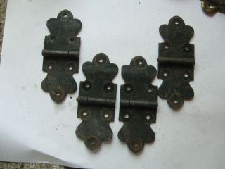 Antique Steamer Trunk Parts Cast Iron Hinges