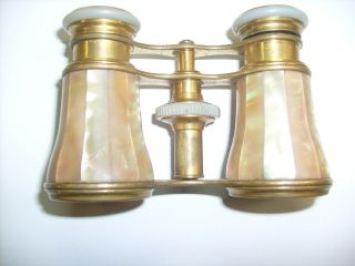 Vintage Lemaire of Paris Opera Glasses mother of pearl - binoculars 2